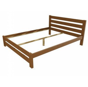 Manželská postel VMK011B masiv borovice (Rozměr: 140 x 200 cm, Barva dřeva: moření dub)
