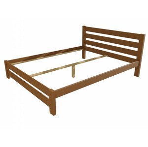 Manželská postel VMK011B masiv borovice (Rozměr: 160 x 200 cm, Barva dřeva: moření dub)