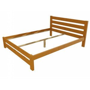 Manželská postel VMK011B masiv borovice (Rozměr: 120 x 200 cm, Barva dřeva: moření olše)