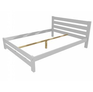 Manželská postel VMK011B masiv borovice (Rozměr: 120 x 200 cm, Barva dřeva: barva bílá)