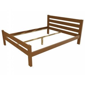 Manželská postel VMK011C masiv borovice (Rozměr: 120 x 200 cm, Barva dřeva: moření dub)