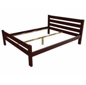 Manželská postel VMK011C masiv borovice (Rozměr: 160 x 200 cm, Barva dřeva: moření ořech)