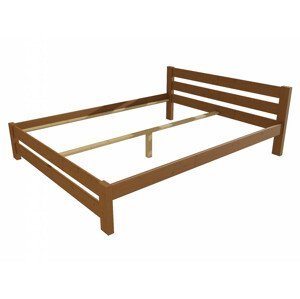 Manželská postel VMK012B masiv borovice (Rozměr: 120 x 200 cm, Barva dřeva: moření dub)