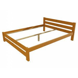 Manželská postel VMK012B masiv borovice (Rozměr: 180 x 200 cm, Barva dřeva: moření olše)