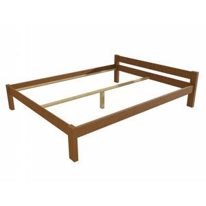 Manželská postel VMK013A masiv borovice (Rozměr: 120 x 200 cm, Barva dřeva: moření dub)