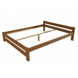 Manželská postel VMK013B masiv borovice (Rozměr: 120 x 200 cm, Barva dřeva: moření dub)