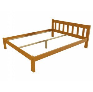 Manželská postel VMK015A masiv borovice (Rozměr: 120 x 200 cm, Barva dřeva: moření olše)