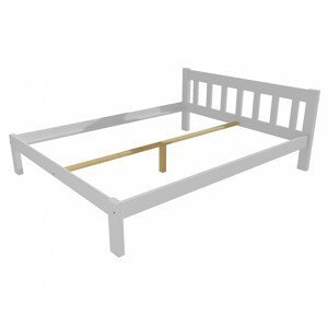 Manželská postel VMK015A masiv borovice (Rozměr: 160 x 200 cm, Barva dřeva: barva bílá)