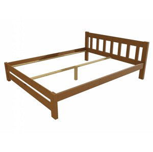Manželská postel VMK015B masiv borovice (Rozměr: 140 x 200 cm, Barva dřeva: moření dub)