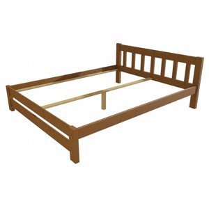 Manželská postel VMK015B masiv borovice (Rozměr: 140 x 200 cm, Barva dřeva: moření dub)