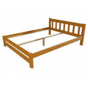 Manželská postel VMK015B masiv borovice (Rozměr: 140 x 200 cm, Barva dřeva: moření olše)