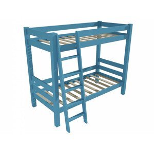 Patrová postel 8X8 03A (Rozměr: 90 x 190 cm, Barva dřeva: barva modrá)