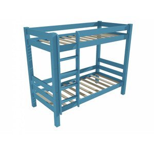 Patrová postel 8X8 03B (Rozměr: 90 x 200 cm, Barva dřeva: barva modrá)