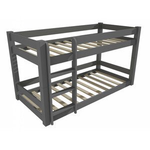 Patrová postel 8X8 08B (Rozměr: 80 x 180 cm, Barva dřeva: barva šedá)