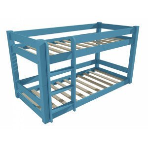 Patrová postel 8X8 08B (Rozměr: 80 x 180 cm, Barva dřeva: barva modrá)