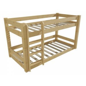 Patrová postel 8X8 08B (Rozměr: 80 x 200 cm, Barva dřeva: bezbarvý lak)