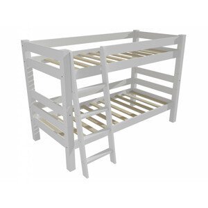 Patrová postel 8X8 10A (Rozměr: 80 x 180 cm, Barva dřeva: barva bílá)