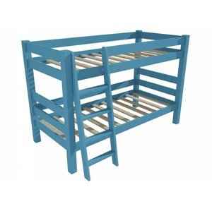 Patrová postel 8X8 10A (Rozměr: 90 x 180 cm, Barva dřeva: barva modrá)