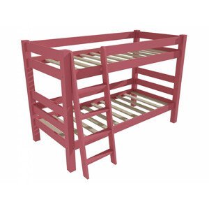 Patrová postel 8X8 10A (Rozměr: 80 x 190 cm, Barva dřeva: barva růžová)