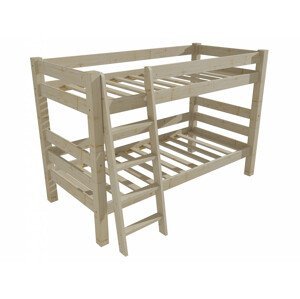Patrová postel 8X8 10A (Rozměr: 90 x 180 cm, Barva dřeva: surové dřevo)