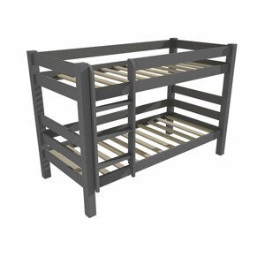 Patrová postel 8X8 10B (Rozměr: 90 x 190 cm, Barva dřeva: barva šedá)