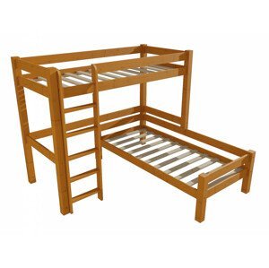 Patrová postel 8X8 12A (Rozměr: 90 x 180 / 90 x 180 cm, Barva dřeva: moření olše)