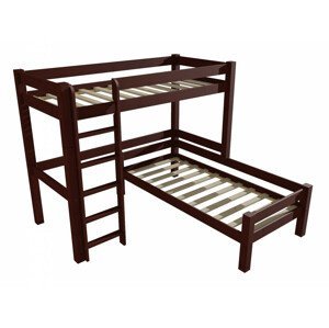 Patrová postel 8X8 12A (Rozměr: 80 x 190 / 80 x 190 cm, Barva dřeva: moření ořech)