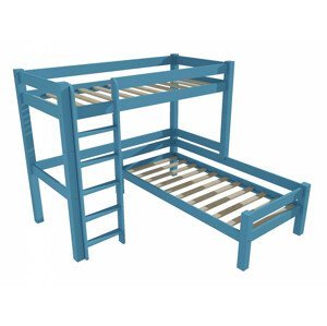Patrová postel 8X8 12A (Rozměr: 80 x 180 / 80 x 180 cm, Barva dřeva: barva modrá)