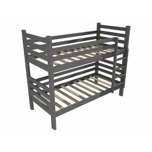 Patrová postel M 007 NEW* (Rozměr: 90 x 200 cm, Prostor mezi lůžky: 100 cm, Barva dřeva: barva šedá)