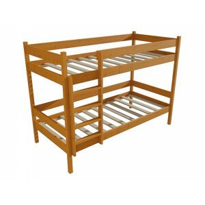 Patrová postel PP 002 (Rozměr: 90 x 190 cm, Prostor mezi lůžky: 90 cm, Barva dřeva: moření olše)