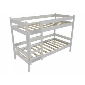 Patrová postel PP 002 (Rozměr: 90 x 180 cm, Prostor mezi lůžky: 90 cm, Barva dřeva: barva bílá)