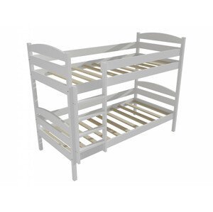 Patrová postel PP 004 (Rozměr: 90 x 190 cm, Prostor mezi lůžky: 80 cm, Barva dřeva: barva bílá)