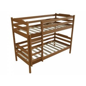 Patrová postel PP 012 (Rozměr: 90 x 190 cm, Prostor mezi lůžky: 80 cm, Barva dřeva: moření dub)