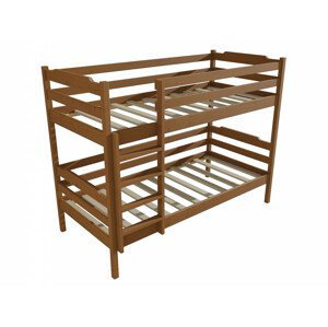 Patrová postel PP 012 (Rozměr: 90 x 200 cm, Prostor mezi lůžky: 100 cm, Barva dřeva: moření dub)