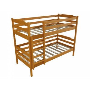 Patrová postel PP 012 (Rozměr: 90 x 190 cm, Prostor mezi lůžky: 80 cm, Barva dřeva: moření olše)