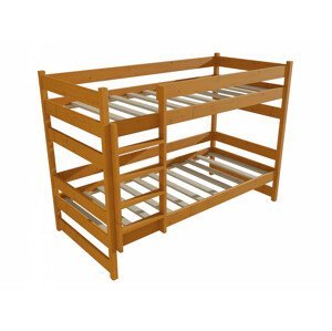 Patrová postel PP 014 (Rozměr: 90 x 190 cm, Prostor mezi lůžky: 80 cm, Barva dřeva: moření olše)