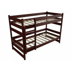 Patrová postel PP 014 (Rozměr: 80 x 200 cm, Prostor mezi lůžky: 80 cm, Barva dřeva: moření ořech)