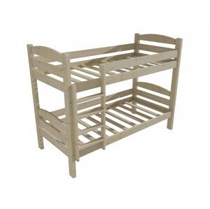 Patrová postel PP 015 (Rozměr: 90 x 190 cm, Prostor mezi lůžky: 90 cm, Barva dřeva: surové dřevo)