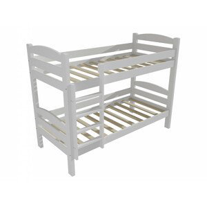 Patrová postel PP 015 (Rozměr: 90 x 190 cm, Prostor mezi lůžky: 100 cm, Barva dřeva: barva bílá)