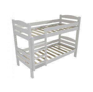 Patrová postel PP 015 (Rozměr: 80 x 190 cm, Prostor mezi lůžky: 80 cm, Barva dřeva: barva bílá)