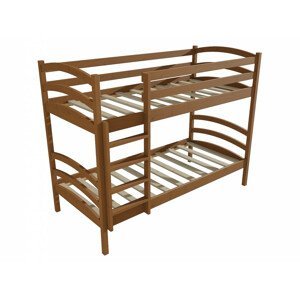 Patrová postel PP 016 (Rozměr: 80 x 180 cm, Prostor mezi lůžky: 80 cm, Barva dřeva: moření dub)