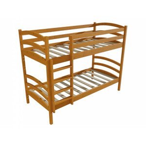 Patrová postel PP 016 (Rozměr: 80 x 180 cm, Prostor mezi lůžky: 80 cm, Barva dřeva: moření olše)