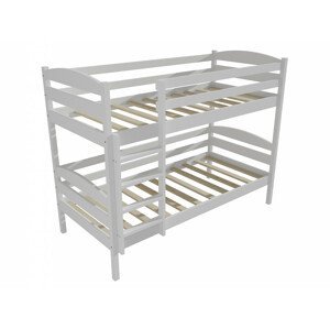Patrová postel PP 018 (Rozměr: 90 x 190 cm, Prostor mezi lůžky: 90 cm, Barva dřeva: barva bílá)