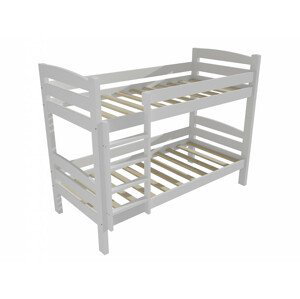 Patrová postel PP 019 (Rozměr: 90 x 200 cm, Prostor mezi lůžky: 80 cm, Barva dřeva: barva bílá)