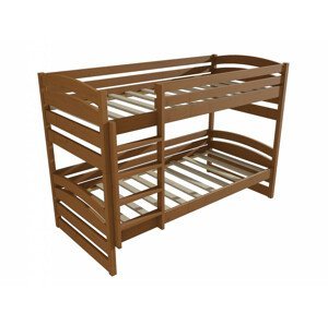 Patrová postel PP 020 (Rozměr: 90 x 190 cm, Prostor mezi lůžky: 80 cm, Barva dřeva: moření dub)