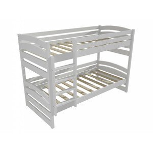Patrová postel PP 020 (Rozměr: 90 x 190 cm, Prostor mezi lůžky: 80 cm, Barva dřeva: barva bílá)