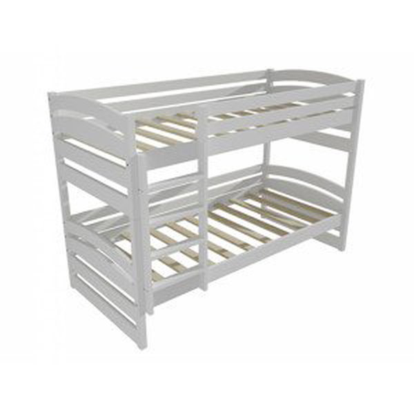 Patrová postel PP 020 (Rozměr: 90 x 200 cm, Prostor mezi lůžky: 100 cm, Barva dřeva: barva bílá)
