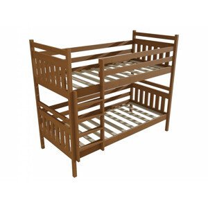 Patrová postel PP 023 (Rozměr: 90 x 190 cm, Prostor mezi lůžky: 90 cm, Barva dřeva: moření dub)