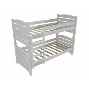 Patrová postel PP 025 (Rozměr: 90 x 200 cm, Prostor mezi lůžky: 80 cm, Barva dřeva: barva bílá)