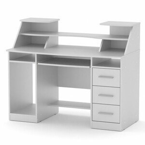PC stůl KOMFORT-5 (Barva dřeva: bílá)